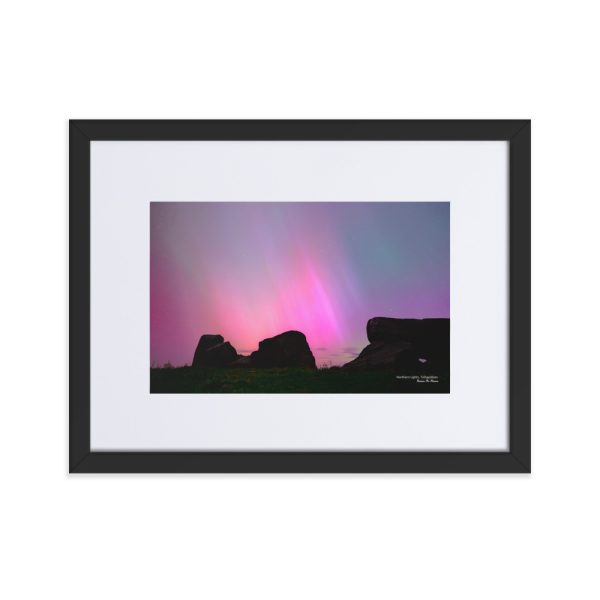 Northern Lights, Tullygobban. 40x30cm / 16x12" Frame